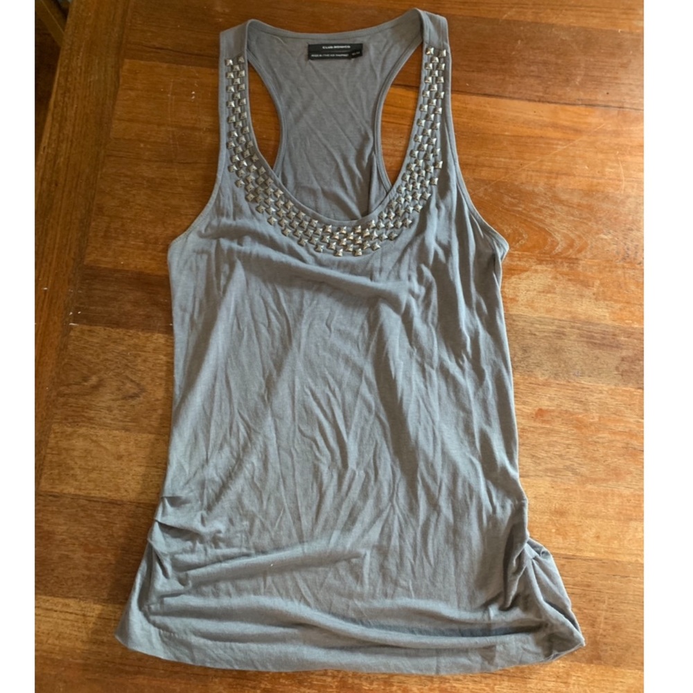 Club Monaco Gray Studded Tank Size Medium